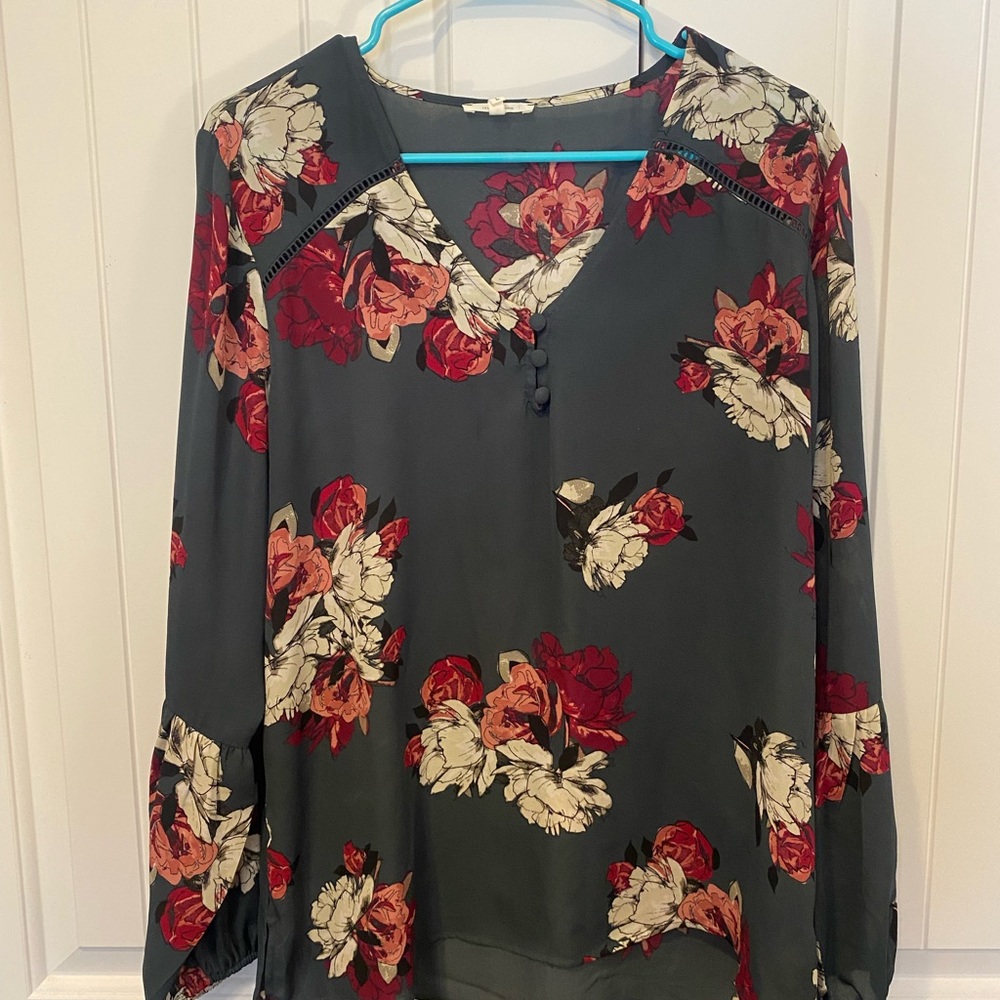 Maurices slate blue blouse